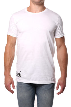 Lick White Long Cotton Graphic Tee thumbnail 1