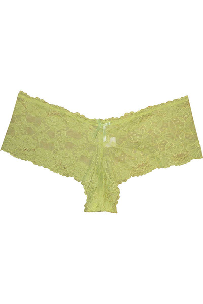 Linda Hartman PLUS Lettuce-Green Lace Bootyshort