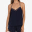 Linea Donatella 2-pc. Lace Trim Cami & Shorts Pajama Set Navy