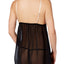 Linea Donatella Black Pleated Babydoll Chemise 2pc Set