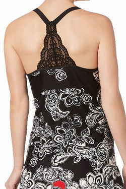 Linea Donatella Black/Red Duchess Mesh Lace-Racerback Chemise thumbnail 4