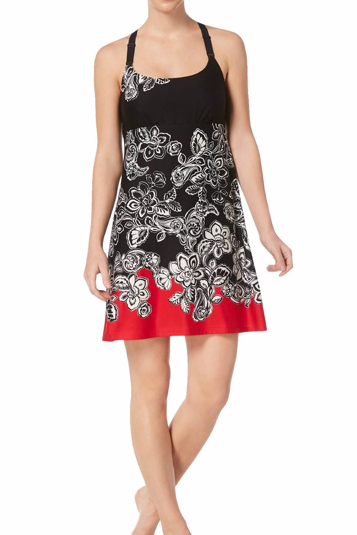 Linea Donatella Black/Red Duchess Mesh Lace-Racerback Chemise