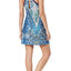 Linea Donatella Blue Anisa Paisley Print Knit Chemise