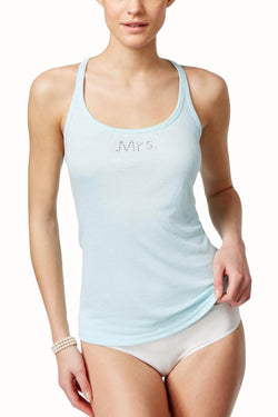 Linea Donatella Blue MRS Embellished Lace-back Pajama Top thumbnail 1