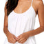 Linea Donatella Bridal White Lace-Trim Modal Blend Lounge Tank