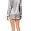 Linea Donatella Grey/Pink Satin Pajama Set