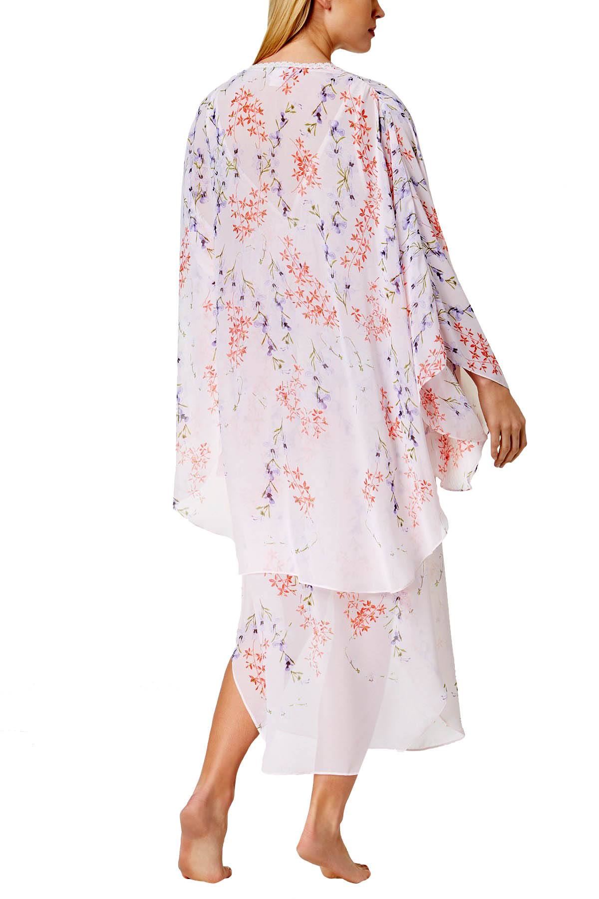 Linea Donatella Pink Deandra Floral Print Kimono Robe