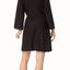 Linea Donatella Solid-Black Open-Front Wrap