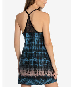 Linea Donatella Tie-dyed Chemise Nightgown Turquoise Orchid thumbnail 2