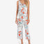 Linea Donatella Tropical-print Tank Top & Cropped Pajama Pants Set Ivory
