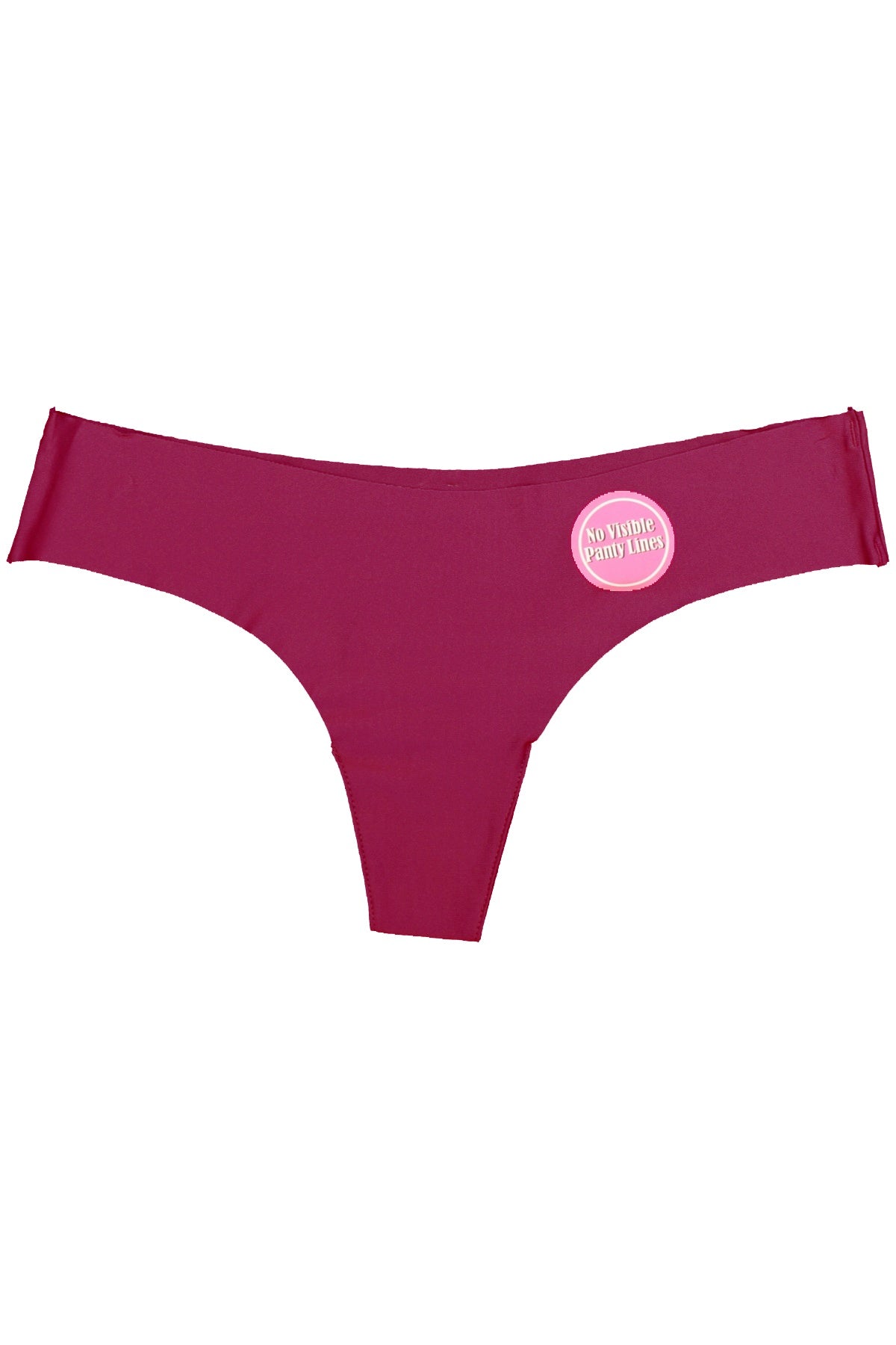 Little Black Panties Red Wine Laser Cut Thong