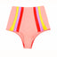 Lolli Coral & Stripes High Waisted Bottom
