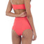 Lolli Dark Coral & Ellas High Waisted Bottom