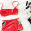 Lolli Dark Coral & Ellas High Waisted Bottom