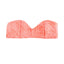 Lolli Foamed Bandeau Top w/ Detachable Halter Strap in Dark Coral