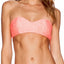 Lolli Foamed Bandeau Top w/ Detachable Halter Strap in Dark Coral