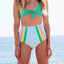 Lolli Light Blue & Stripes High Waisted Bottom