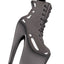 Love Bravery Black Stiletto-Boot Enamel Keychain