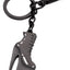Love Bravery Black Stiletto-Boot Enamel Keychain