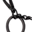 Love Bravery Black Stiletto-Boot Enamel Keychain
