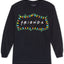 Love Tribe Trendy Plus Friends Christmas Top Black