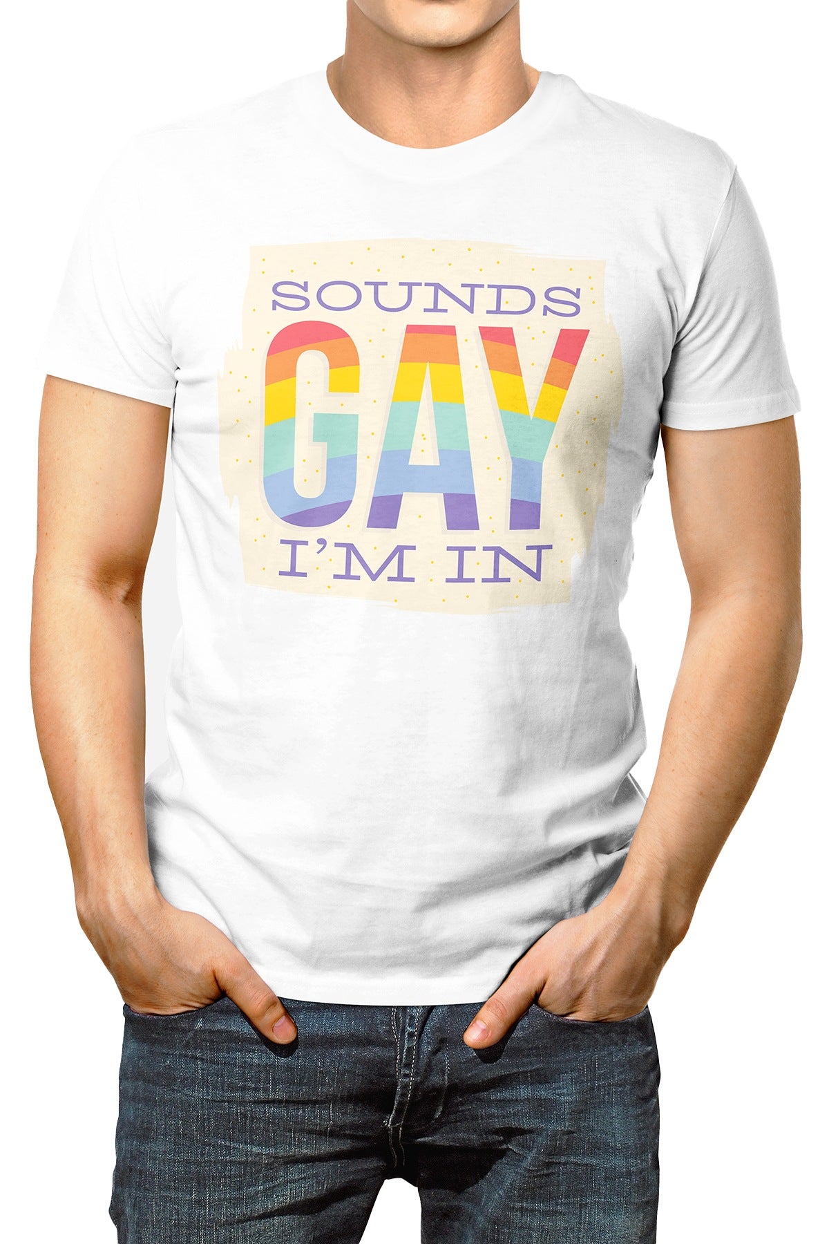 LowTee Sounds Gay Graphic Tee