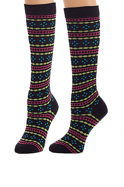 Lucci Black Strings Claf High Sock