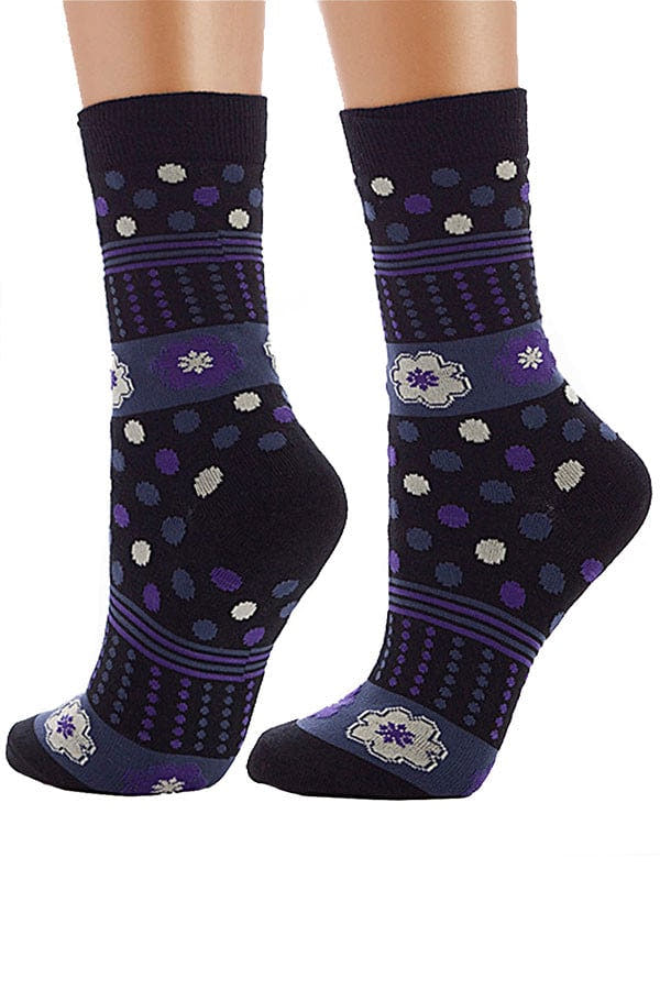 Lucci Black Summer Crew Sock