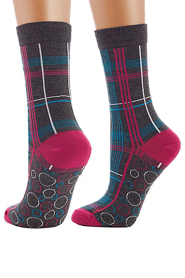 Lucci Charcoal Pumps Crew Sock