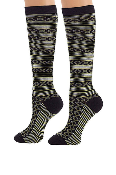 Lucci Green Ava Calf High Sock
