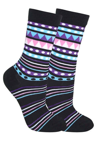 Lucci New Age Crew Sock Black