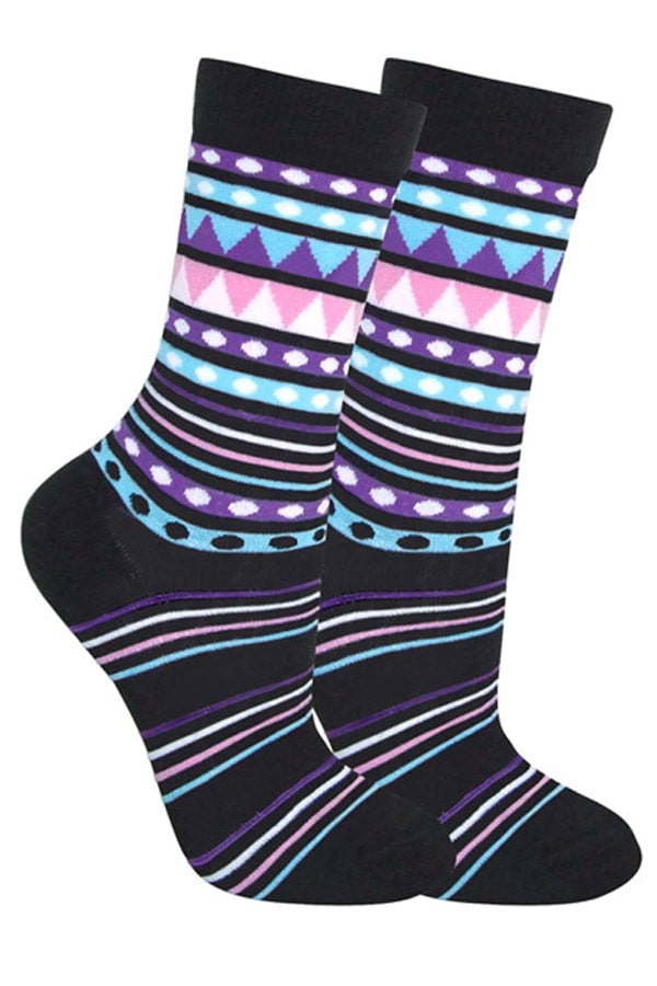 Lucci New Age Crew Sock Black