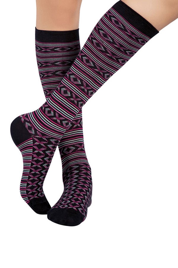 Lucci Pink Ava Calf High Sock