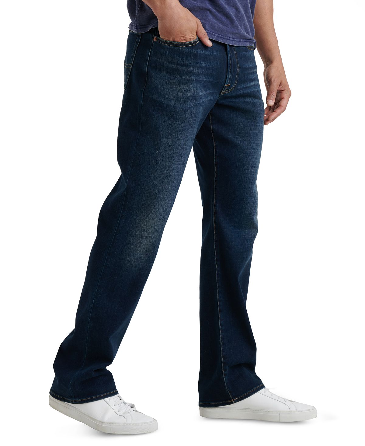 Lucky Brand 181 Relaxed Straight Fit Stretch Coolmaxtemperature-regulating Jeans Balsam
