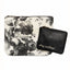 Lucky Brand Black/White Floral 2-Piece Cosmetic Pouch Duo