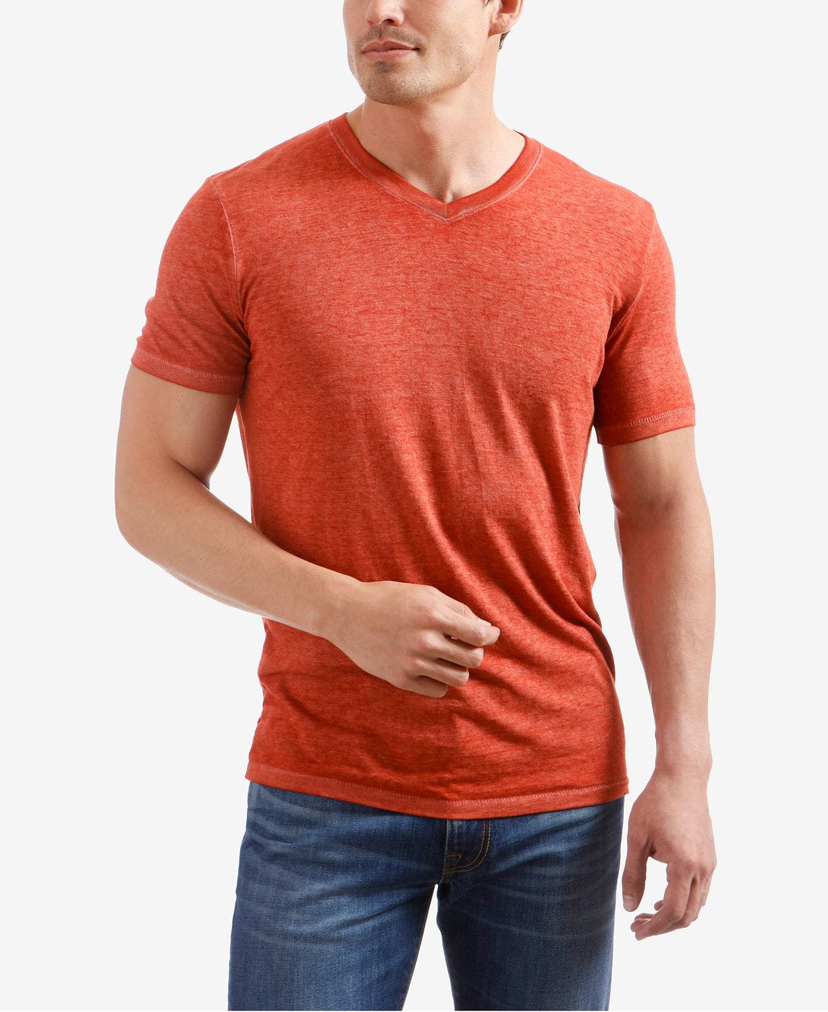 Lucky Brand Burnout V-neck T-shirt Bossa Nova