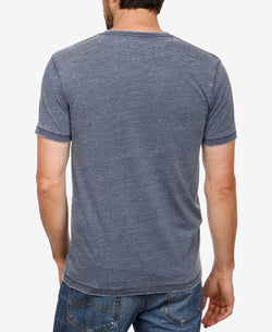 Lucky Brand Burnout V-neck T-shirt Navy thumbnail 2