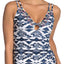 Lucky Brand Going South Embroidered Tankini Top in Indigo