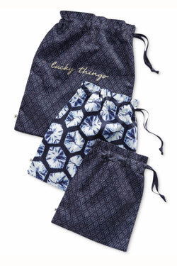 Lucky Brand Indigo-Dye Laundry Bag 3-Piece Set thumbnail 1