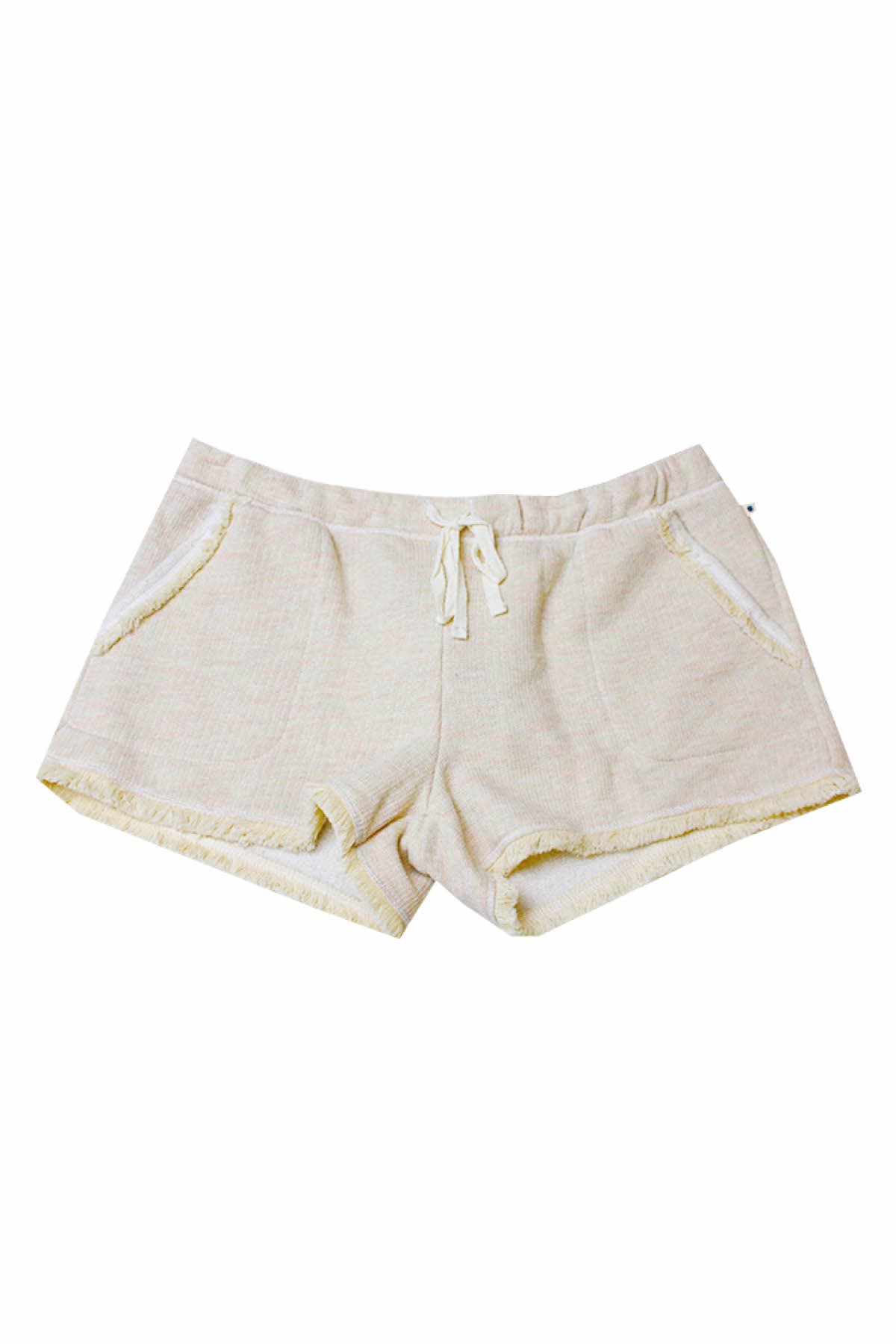 Lucky Brand Oatmeal Brushed Back Terry Pajama Short