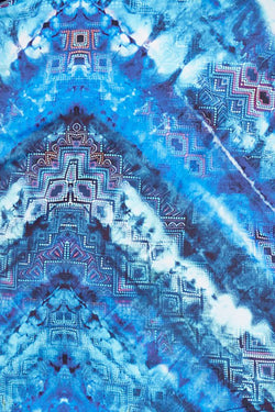 Lucky Brand Ocean Blue High Vibes Tie-Dyed Tankini Top thumbnail 4