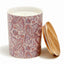 Lucky Brand Pink-Paisley Ceramic Coastal-Gardenia Scented Candle