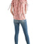 Lucky Brand Pink Puff-Sleeve Printed Top