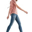 Lucky Brand Pink Puff-Sleeve Printed Top