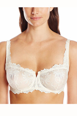 Lunaire Ivory/Nude Lace Sevilla Embroidered Demi Bra thumbnail 1