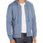 M Singer Cotton Zip Hoodie Slate Blue
