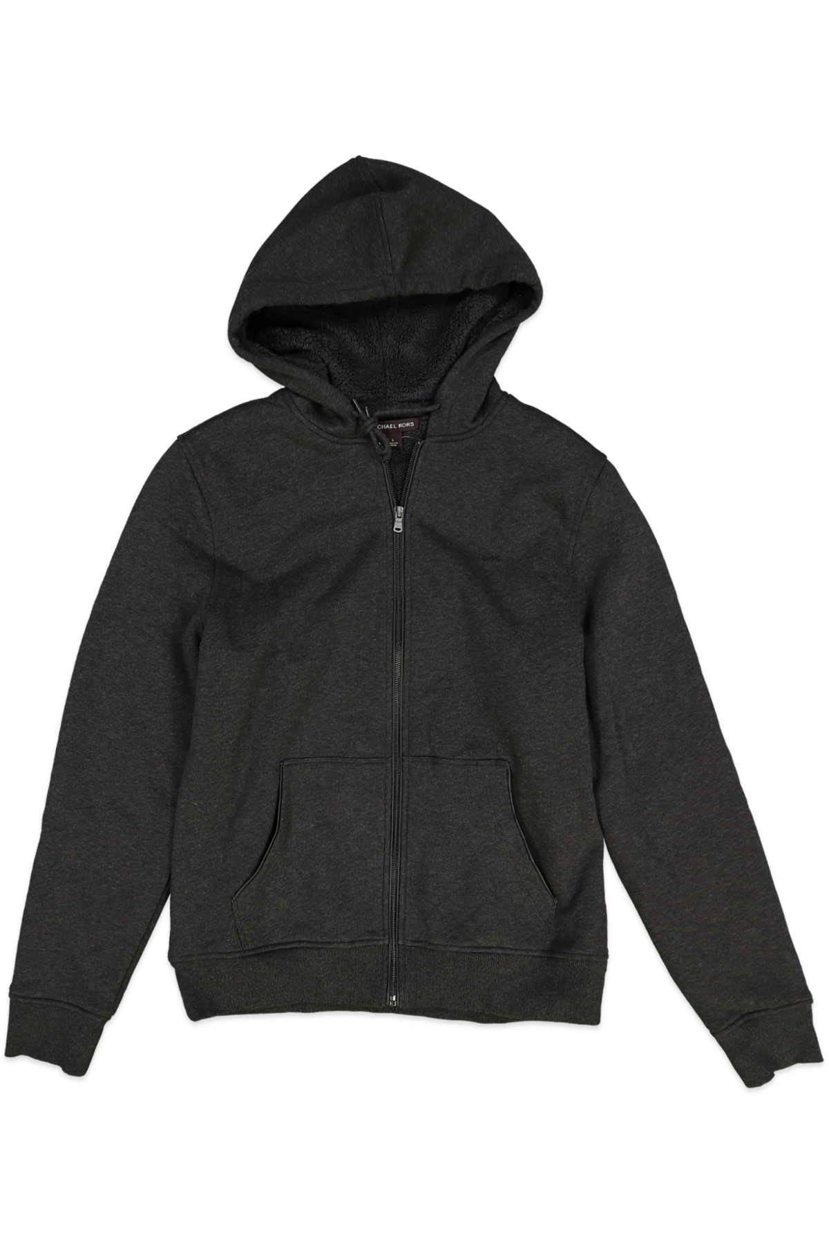 MICHAEL KORS DARK GREY ZIP UP HOODIE