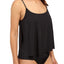 MICHAEL Michael Kors Black Chain Solids Layered Tankini Top