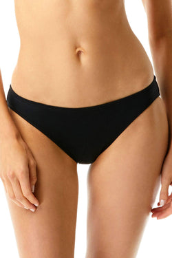 MICHAEL Michael Kors Black Sea Solids Classic Bikini Bottom thumbnail 1