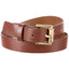 MICHAEL Michael Kors Brown/Gold Vegan Leather Belt